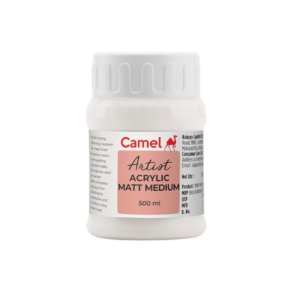 Camel Acrylic Mediums - Gloss, Gel, Matt, Retarder for Painting